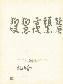 狗狗舌头发紫呼吸急促怎么回事