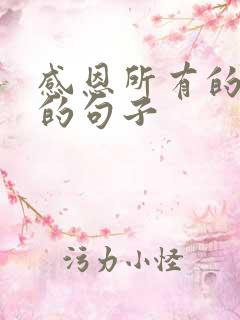 感恩所有的遇见的句子