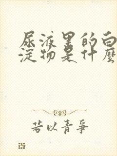 尿液里的白色沉淀物是什么