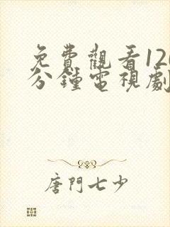 免费观看120分钟电视剧