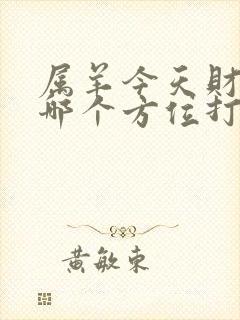 属羊今天财神在哪个方位打牌