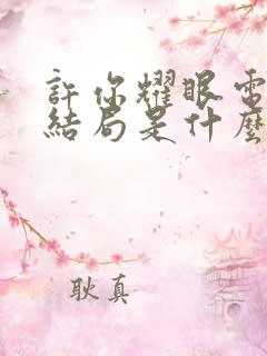 许你耀眼电视剧结局是什么