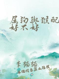 属狗与猴配婚姻好不好