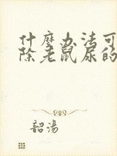 什么办法可以去除老鼠尿的骚味