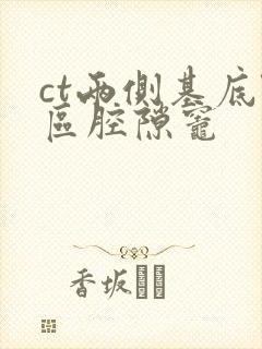 ct两侧基底节区腔隙灶