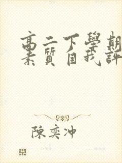 高二下学期综合素质自我评价可复制