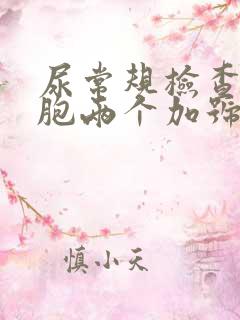 尿常规检查白细胞两个加号是什么意思