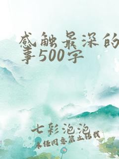 感触最深的一件事500字