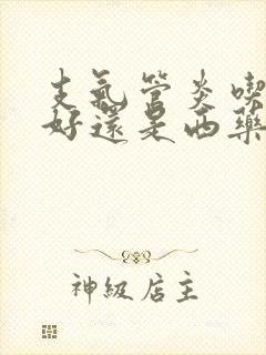 支气管炎吃中药好还是西药效果好