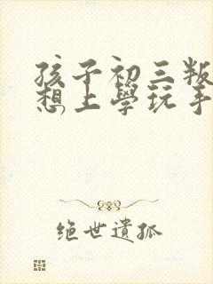 孩子初三叛逆不想上学玩手机