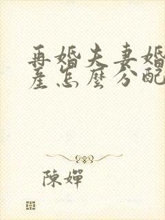 再婚夫妻婚前财产怎么分配和继承