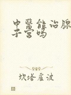 中医能治腺肌症子宫吗