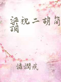 梁祝二胡简谱c调