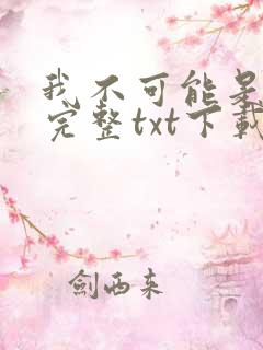我不可能是剑神完整txt下载