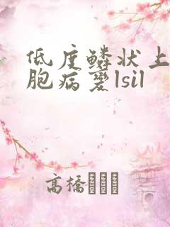 低度鳞状上皮细胞病变lsil