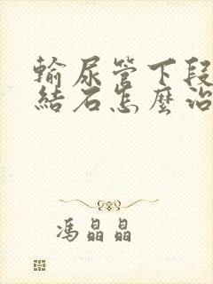 输尿管下段出现结石怎么治