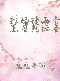 离婚后两个孩子怎么判抚养权