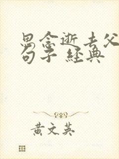 思念逝去父亲的句子 经典