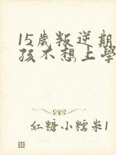 15岁叛逆期男孩不想上学