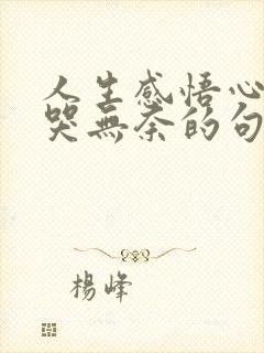 人生感悟心酸想哭无奈的句子