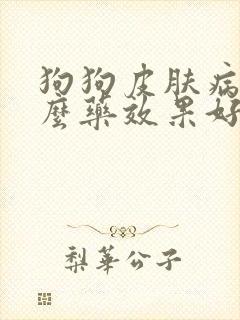 狗狗皮肤病用什么药效果好