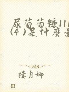 尿葡萄糖111(4 )是什么意思?