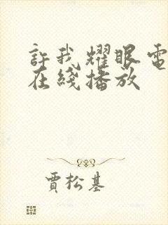 许我耀眼电视剧在线播放