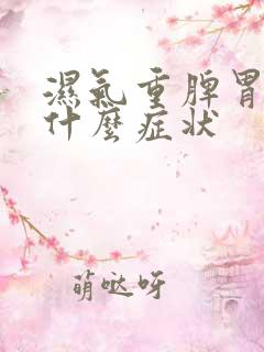 湿气重脾胃虚有什么症状