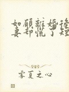 如愿离婚后,前妻却慌了短剧林泽