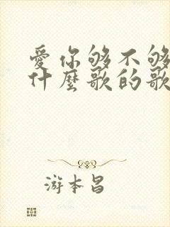 爱你够不够多是什么歌的歌词