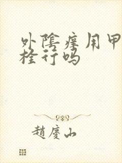 外阴痒用甲硝唑栓行吗