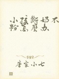 小孩断奶不吃奶粉怎么办