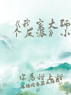《我家大师兄是个反派》小说