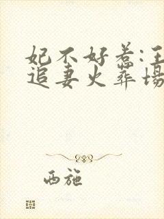 妃不好惹:王爷追妻火葬场