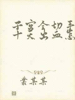 子宫全切手术后十天出血怎么办