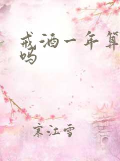 戒酒一年算成功吗