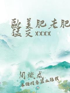 欧美肥老肥婆性猛交xxxx