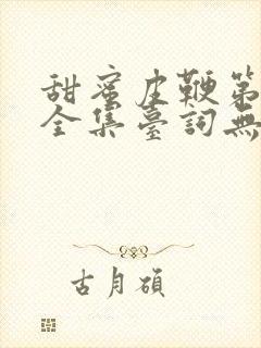 甜蜜皮鞭第一季全集台词无马赛