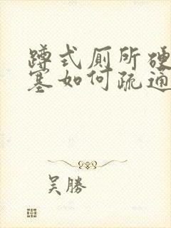 蹲式厕所硬物堵塞如何疏通