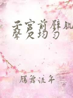 子宫前壁肌层回声欠均匀