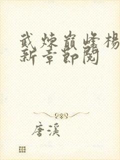 武炼巅峰杨开最新章节阅