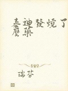 泰迪发烧了吃什么药