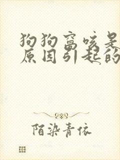 狗狗窝咳是什么原因引起的