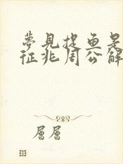 梦见捉鱼是什么征兆周公解梦女人