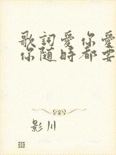 歌词爱你爱你爱你随时都要在一起