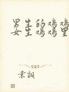 男生的鸡鸡插入女生鸡鸡里