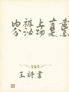 内裤上有黄黄的分泌物是怎么回事女性