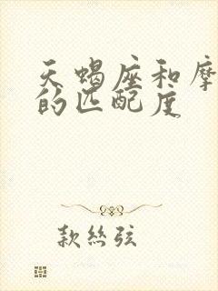 天蝎座和摩羯座的匹配度