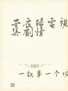 子夜归电视剧分集剧情