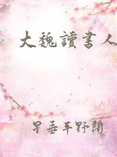 大魏读书人起点